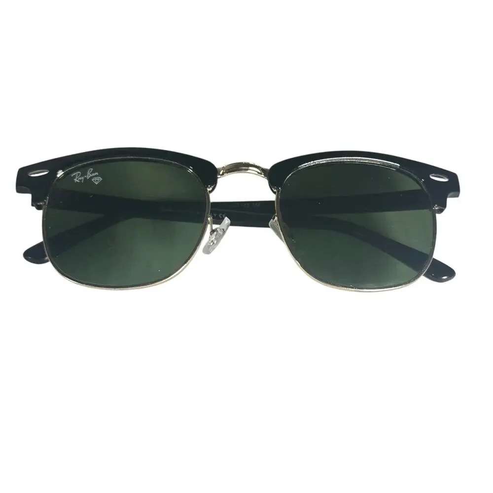 Ray-Ban Clubmaster Sunglasses Black Gold Vintage 21-145 frames only